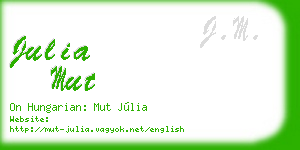 julia mut business card
